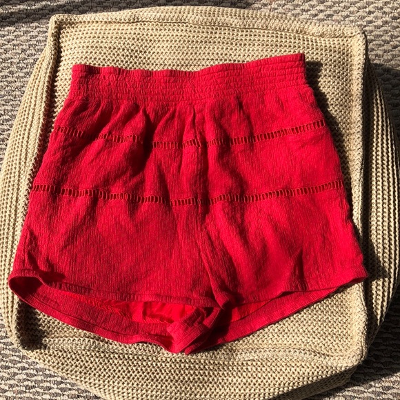 Free People Pants - Free People Red Shorts
